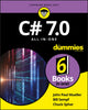 Book cover of: C# 7.0 All-in-One For Dummies. By: John Paul Mueller