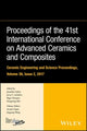 Book cover of: Proceedings of the 41st International Conference on Advanced Ceramics and Composites, Volume 38, Issue 2. By: Jonathan Salem