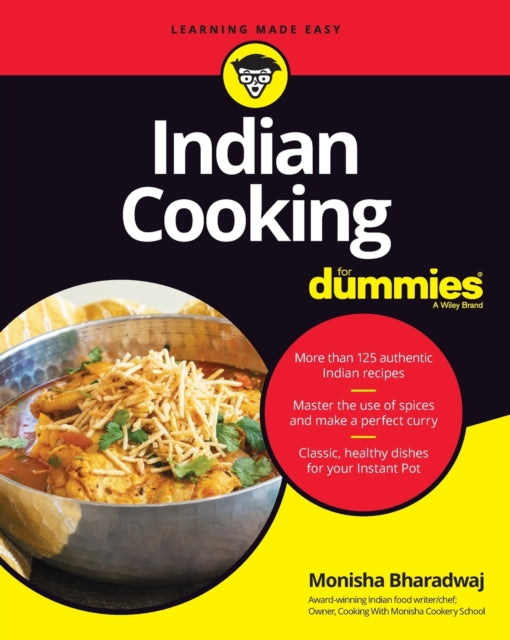 Book cover of: Indian Cooking For Dummies. By: Monisha Bharadwaj