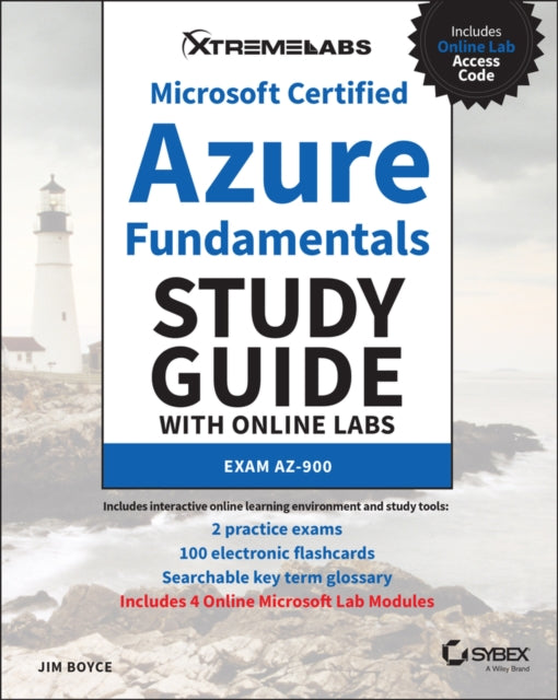 Book cover of: Microsoft Certified Azure Fundamentals Study Guide with Online Labs. By: Jim Boyce