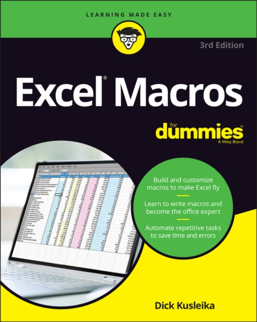 Book cover of: Excel Macros For Dummies. By: Michael Alexander