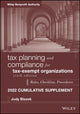 Book cover of: Tax Planning and Compliance for Tax-Exempt Organizations. By: Jody Blazek