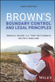 Book cover of: Brown's Boundary Control and Legal Principles. By: Wilson, Donald A.