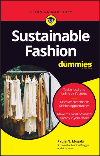 Book cover of: Sustainable Fashion For Dummies. By: Mugabi
