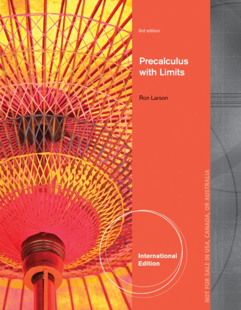 Book cover of: Precalculus with Limits, International Edition. By: Ron Larson