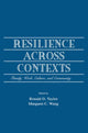Book cover of: Resilience Across Contexts. By: Ronald D. Taylor