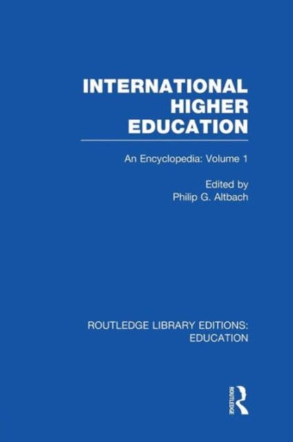 Book cover of: International Higher Education Volume 1. By: Philip Altbach