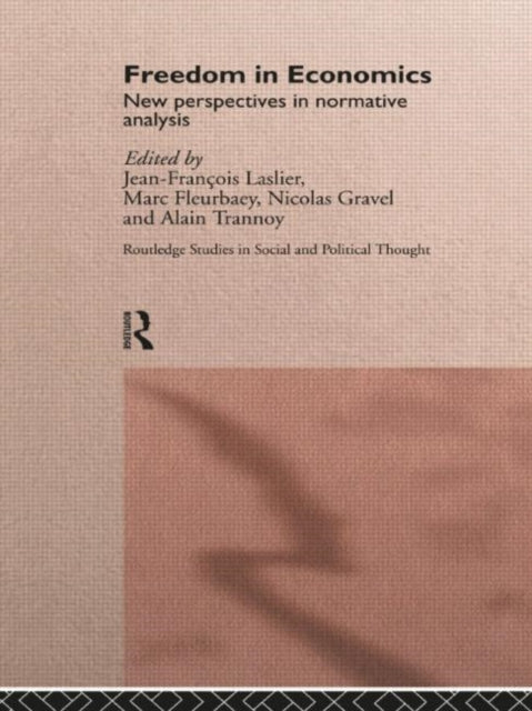Book cover of: Freedom in Economics. By: Marc Fleurbaey