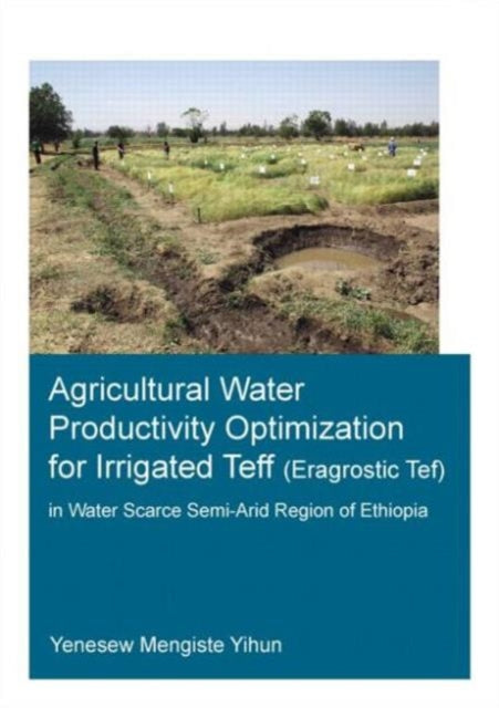 Book cover of: Agricultural Water Productivity Optimization for Irrigated Teff (Eragrostic Tef) in a Water Scarce Semi-Arid Region of Ethiopia. By: Yenesew Mengiste Yihun