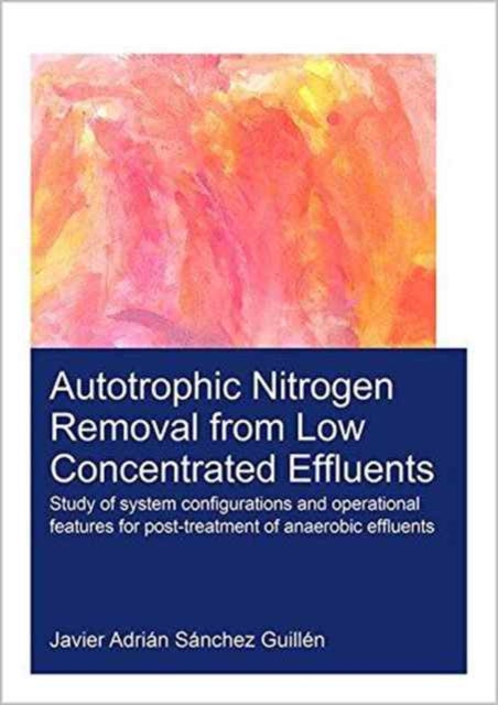 Book cover of: Autotrophic Nitrogen Removal from Low Concentrated Effluents. By: Javier Adrián Sánchez Guillén