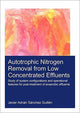 Book cover of: Autotrophic Nitrogen Removal from Low Concentrated Effluents. By: Javier Adrián Sánchez Guillén