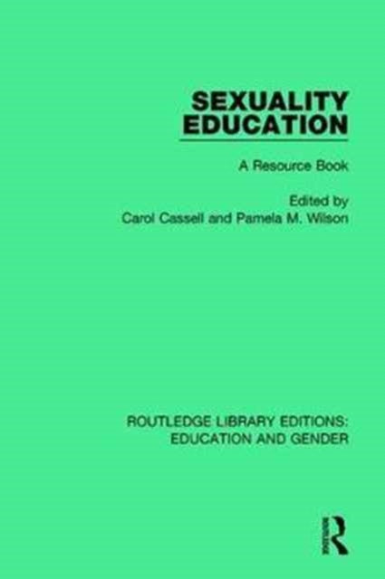 Book cover of: Sexuality Education. By: Carol Cassell