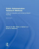 Book cover of: Public Administration Research Methods. By: Warren S. Eller