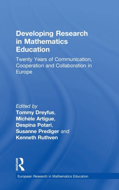Book cover of: Developing Research in Mathematics Education. By: Tommy Dreyfus