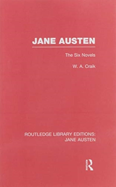 Book cover of: Jane Austen (RLE Jane Austen). By: Wendy Craik