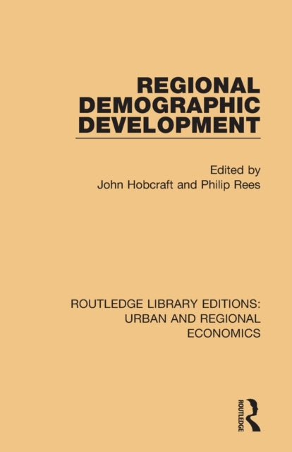 Book cover of: Regional Demographic Development. By: John Hobcraft