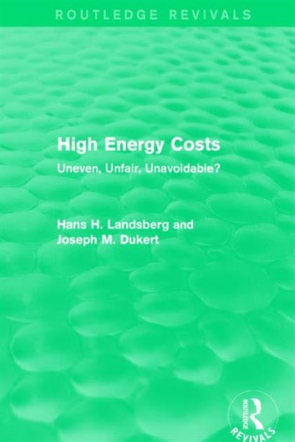 Book cover of: High Energy Costs. By: Hans H. Landsberg