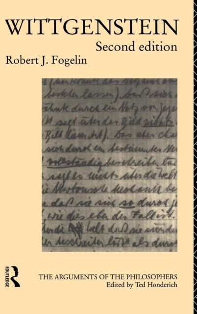 Book cover of: Wittgenstein. By: Robert J. Fogelin