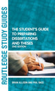Book cover of: Student's Guide to Preparing Dissertations and Theses. By: Brian Allison