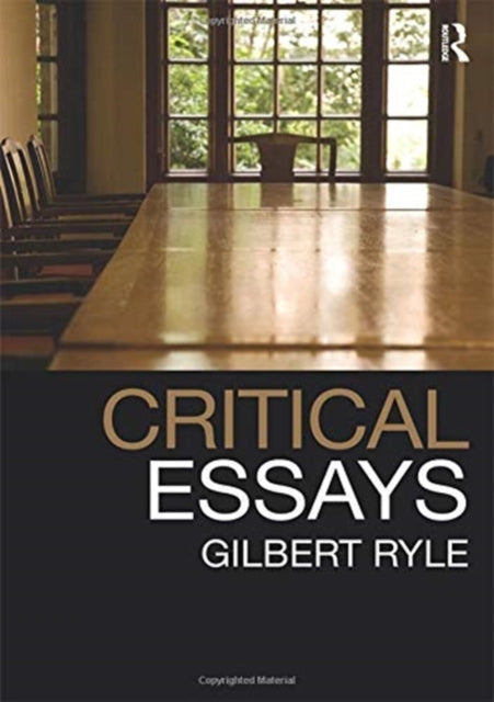 Book cover of: Critical Essays. By: Gilbert Ryle