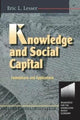 Book cover of: Knowledge and Social Capital. By: Eric Lesser