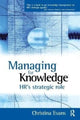 Book cover of: Managing for Knowledge. By: Christina Evans