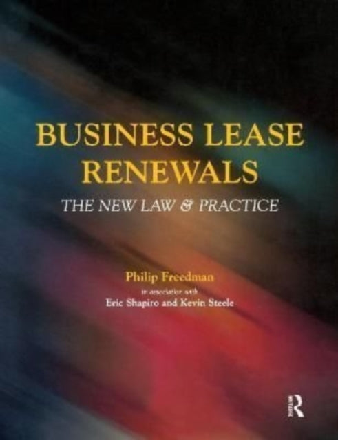 Book cover of: Business Lease Renewals. By: Eric Shapiro
