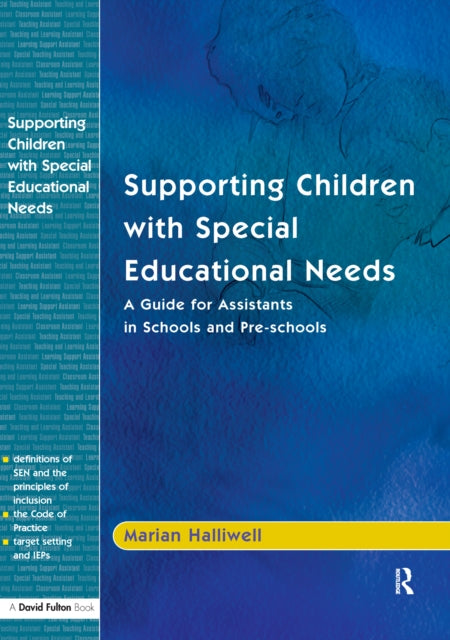 Book cover of: Supporting Children with Special Educational Needs