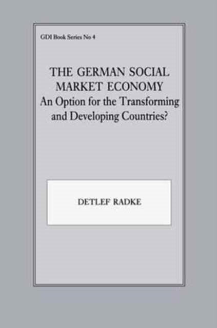 Book cover of: German Social Market Economy. By: Detlef Radke
