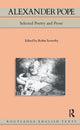 Book cover of: Alexander Pope