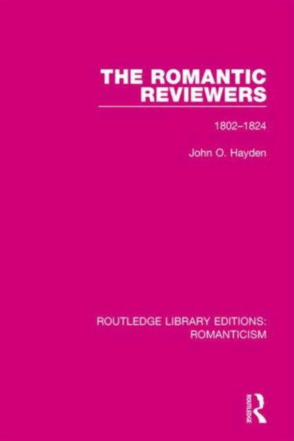 Book cover of: Romantic Reviewers. By: John O. Hayden