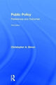 Book cover of: Public Policy. By: Christopher A. Simon