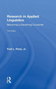 Book cover of: Research in Applied Linguistics. By: Perry, Jr., Fred L.