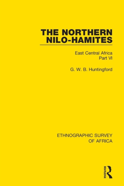 Book cover of: Northern Nilo-Hamites. By: G. W. B. Huntingford