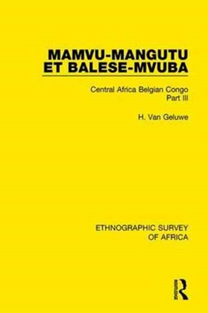 Book cover of: Mamvu-Mangutu et Balese-Mvuba. By: H. Van Geluwe