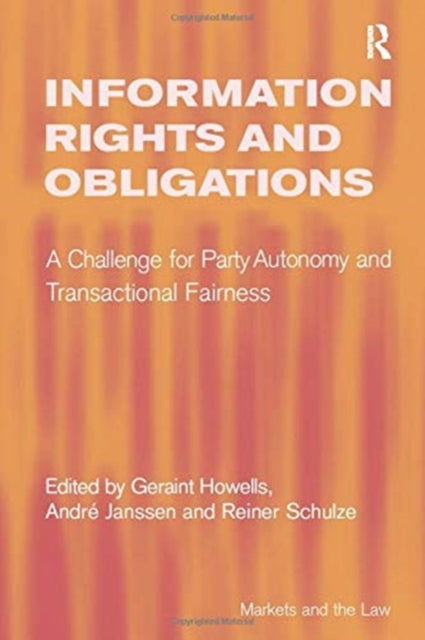 Book cover of: Information Rights and Obligations. By: André Janssen