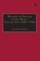 Book cover of: Records of English Court Music. By: Andrew Ashbee