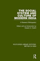 Book cover of: Social System and Culture of Modern India. By: Danesh A. Chekki