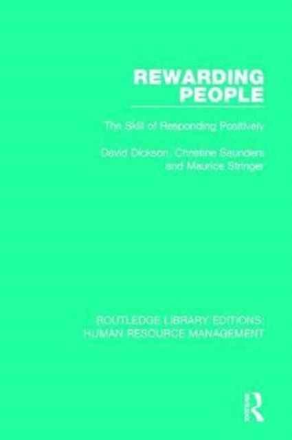 Book cover of: Rewarding People. By: David Dickson