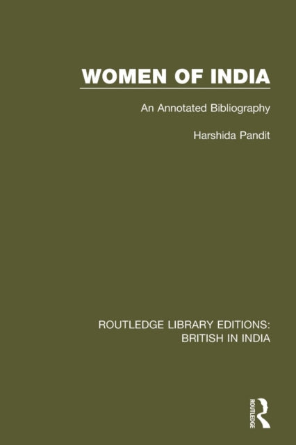Book cover of: Women of India. By: Harshida Pandit