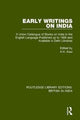 Book cover of: Early Writings on India. By: H. K. Kaul