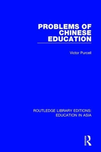 Book cover of: Problems of Chinese Education. By: Victor Purcell