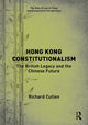 Book cover of: Hong Kong Constitutionalism. By: Richard Cullen