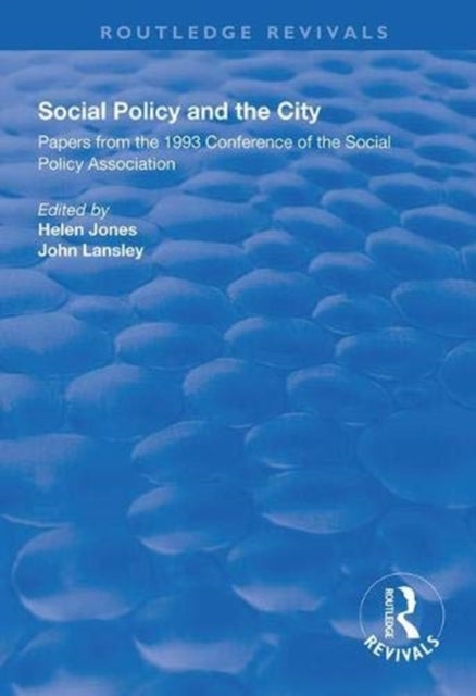 Book cover of: Social Policy and the City. By: Helen Jones
