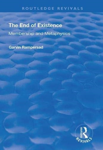 Book cover of: End of Existence. By: Garvin Rampersad