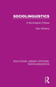 Book cover of: Sociolinguistics. By: Glyn Williams