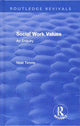 Book cover of: Social Work Values. By: Noel Timms