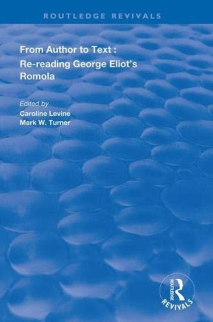 Book cover of: From Author to Text. By: Mark W. Turner