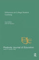 Book cover of: Influences on College Student Learning. By: John M. Braxton