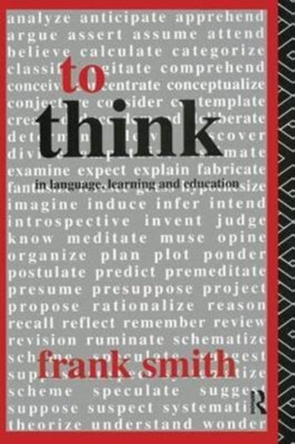 Book cover of: To Think. By: Frank Smith
